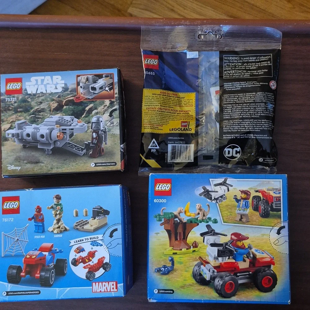 LEGO Star Wars, Batman, Spider-Man, and City Sets - Multicolor New In Sealed Box